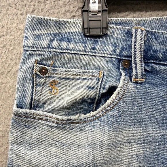 Todd Snyder Straight Fit Selvedge Light Washed  Denim Jeans Size Men's 31 x 32 - Picture 11 of 15